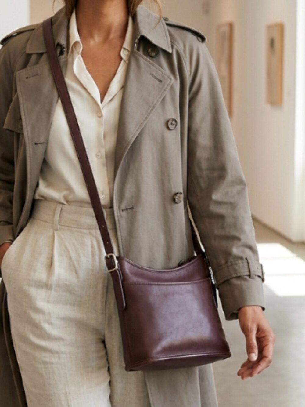 Vtg legacy Coach Mambo 9062 chocolate brown leather purse bag